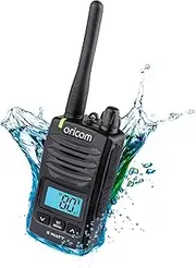 Oricom DTX600 Waterproof IP67 5 Watt Handheld UHF CB Radio - 80 channels, Duplex, Die-Cast Metal Chassis, Switchable RF Power, WaterProof Dust IP67, Signal monitoring, Triple watch