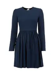 Navy Backless Mini Dress