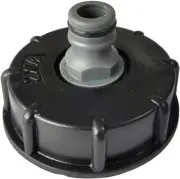 SENRISE IBC Tank Adapter Plastic Hose Connector S60X6 Coarse Thread Cap to 1/2"