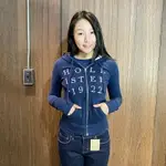 美國百分百【全新真品】HOLLISTER CO. 外套 HCO 連帽 長袖 夾克 海鷗 刷毛 深藍 女 XS號 H462