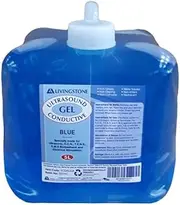 Livingstone Conductive Gel Lubricant Blue for Ultrasound and ECG Electrocardiogram 5L in Soft Collapsible Pack w/Tap