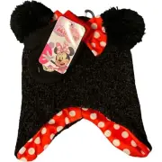 Girls Disney Minnie Mouse 2-pc Beanie & Gloves Set Black OS