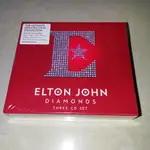【全新】艾爾頓·約翰 ELTON JOHN DIAMONDS 3CD 樂壇常青樹 精選集 密封包裝 XH