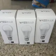 NEW Wyze WLPA19V2-3 Pk LED 9.5W White Smart Home Light Bulb 800 lumens