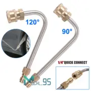 4000PSI High Pressure Power Washer Spray Gun Extension Wand Lance Gutter Tools