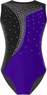 [iiniim] Gymnastics Leotards for Girls Dance Clothing Fitness Ballet Unitards Athletic Bodysuit Tumbling Biketards