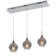 Harper LED 3L Bench Pendant Lights Smoke | Marden Designer
