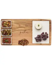 Maple Leaf at Home Gather Script Fte Set Tray