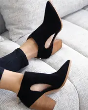 [Belle & Bloom] Midnight Special Suede Ankle Boot - Black