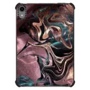 iPad mini (6th gen) iPad Impact Case Liquid Rose Gold Marble Luxe by Nature Magick - Rose Gold Bronze Copper Teal