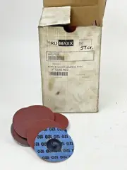 TRU-MAXX *BOX OFF 57* 65227050- TYPE R -Qck Change Disc: 3″,120 Grit,A/O,Coated