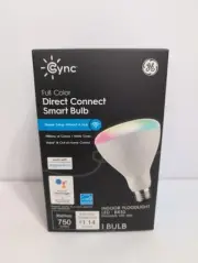 Cync by GE full color Dynamic Effects LED Smart Bulb Indoor Flood Light BR30 NEW