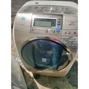 日本原裝～二手中古日立12公斤變頻滾筒洗衣機，型號SF-BD3800T，不保固便宜賣