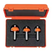 CMT 837.001.01 3-Piece Cove Bit Set, 1/4-Inch Shank