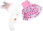 GAXIRE 1 Set Lovely Doll Outfits Set DIY Doll Clothes Includes Cute Coat Dress Headband for Creative Play