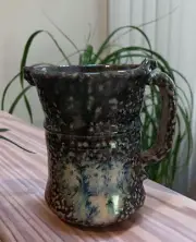 Clay Mustache Mug with Unique Glaze & Detail by Lanse Stover - 15 ounces!