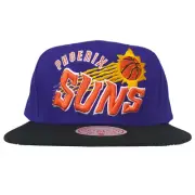 Phoenix Suns Mitchell & Ness NBA Snapback Hat Cap 3D Logo Purple Black NWT