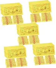 TEHAUX 5sets Traditional Pattern Ghost Money Ancestor Money Paper to Burn Funeral Decorations 350sheets*5
