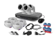Swann 2TB DVR 4 Bullet Camera 8 Channel 4K-Upscale DVR Security System