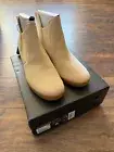 NEW Sorel X Calia Women’s Out 'N About Slip-Ons Wedge Booties, Cream Size 9.5