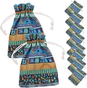 TINEASUR 10pcs Portable Linen Drawstring Bags for Jewelry Storage Pouches Practical and Lightweight for Weddings and Festivals