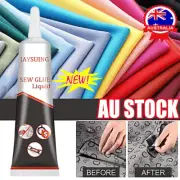 Fabric Glue Permanent Waterproof Sew Glue Quilting Sewing Solution for Silk KP