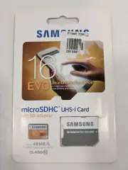 Samsung EVO 16GB High Speed Class 10 MicroSDHC MicroSD UHS-I Memory Card 48 MB/s
