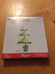 SIZZIX BIGZ Tree, Christmas Hanging 3-D Die #655163 NEW Scrapbook Cards 1E