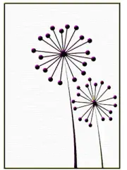 NELLIE SNELLEN EMBOSSING FOLDER "BALL FLOWERS" HSF001 FOR CARDS