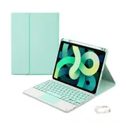 Nevenka Keyboard Case For iPad Air 4/iPad Air 5/iPad Pro 11 Magnetic Detachable with Touch Panel Pen Slot-MintGreen