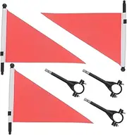 NAMOARLY Bike Handlebar Flag Kit 3 Pack Boys and Girls Bike Flags for Safety Easy Install for Cycling