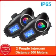 Motorcycle Helmet Bluetooth Intercom IP65 Waterproof Intercom Distance 500 Meter