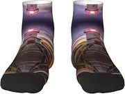 [JBYJBX] Lighthouse Print Adult Socks Womens Mens Workout Thermal Cozy All-Season Gift Holiday Articles Use