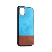 2 Pcs For Iphone 11 Shockproof Matching Denim Pc + Pu + Tpu Protective Case