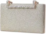 [CORIOS] Clutch Women's Glitter Evening Bag Sparkling Shoulder Bag Wedding Bridal Purse Handbag Shiny Shoulder Bag Cocktail Party Prom Bag for Women