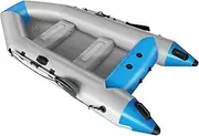 GZKYYLEGS 10 ft Dinghy Boats, 4 Person Inflatable Fishing Kayak Raft Sport Boat for Adults with Paddles Air Pump Carry Bag