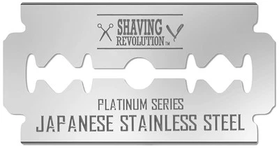 Double Edge Razor Blades - Platinum Stainless Steel for Smooth Shave Men