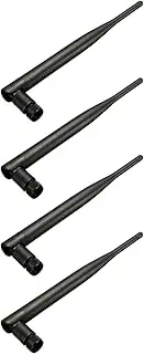 Binxind 4X 2.4GHz 5DBI Antenna Booster WiFi Omnidirectional RP-SMA WLAN for Modem Router