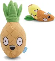 Barkbox Interactive Plush Dog Toy - Rip and Reveal Penny Pineapple (Large)