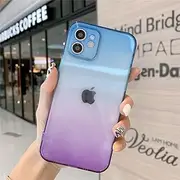 for Colorful Gradient Transparent Silicon Phone Case for iPhone 14 13 12 11 Pro Max XR XS 7 8 Plus Stylish Shockproof Soft Cover,3,for iPhone 8