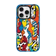 iPhone 16 Pro Impact Ring Stand Case MagSafe Compatible CAMOUFLAGE BY ROMERO BRITTO