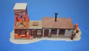 HO Scale Model Railroad Slot Car Train Scenery Old Time Mill Built