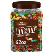 (3.14 Lbs) M&M'S Milk Chocolate Candy Bulk Jar 62 Oz