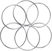 Enjoyer Chinese Linking Rings Set of 6 Metal Rings,Magnetic Lock 12", Professional Magician Stage Magic Tricks Classic Party Magic Gimmick