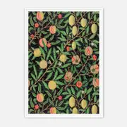 Galrie William Morris Fruit Garden Classic Floral Art Print for Home Decor, White Frame, A0 84 x 119cm (33 x 47inch)