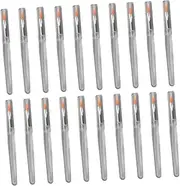 SOESFOUFU 20pcs Multi-function Lip Brush Portable Lipstick Applicator Eye Shadow Brush with Cover for Lip Makeup Mask and Foundation Concealer Chic Design for Daily Use