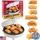 Car Mini Waffle Maker for Father's Day Fun- Make 7 Different Race Cars Trucks