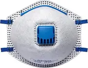 Portwest P220 Disposable FFP2 Carbon Valved Respirator Face Mask (Pack of 10) White
