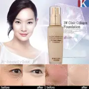 MAKEUP FOUNDATION 3W Collagen Foundation 50ml Perfect Cover BB Cream CC Cream