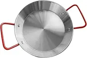 Zerodeko 1pc Stainless Steel Serving Plate with Handles Scalding Design Versatile for Microwave and Oven Use for Appetizers and Snacks Elegant Finish